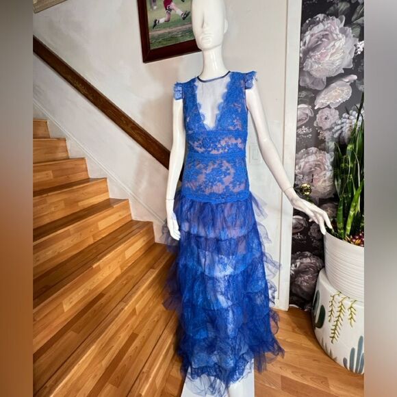 Free People Bronx and Banco Nina Cobalt Maxi Dress/ Size XS - Picture 7 of 13